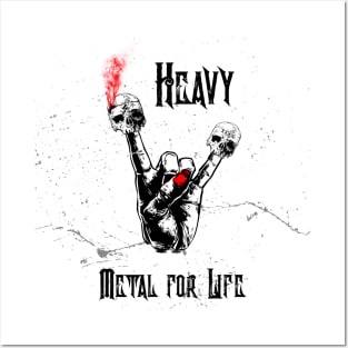 Heavy Metal For Life Rocker Posters and Art